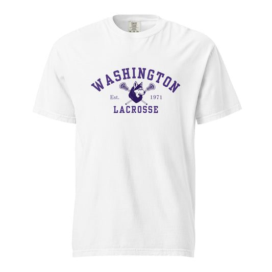 Signature | Comfort Colors T-Shirt | UW Women's Club Lacrosse | Washington Lacrosse Logo