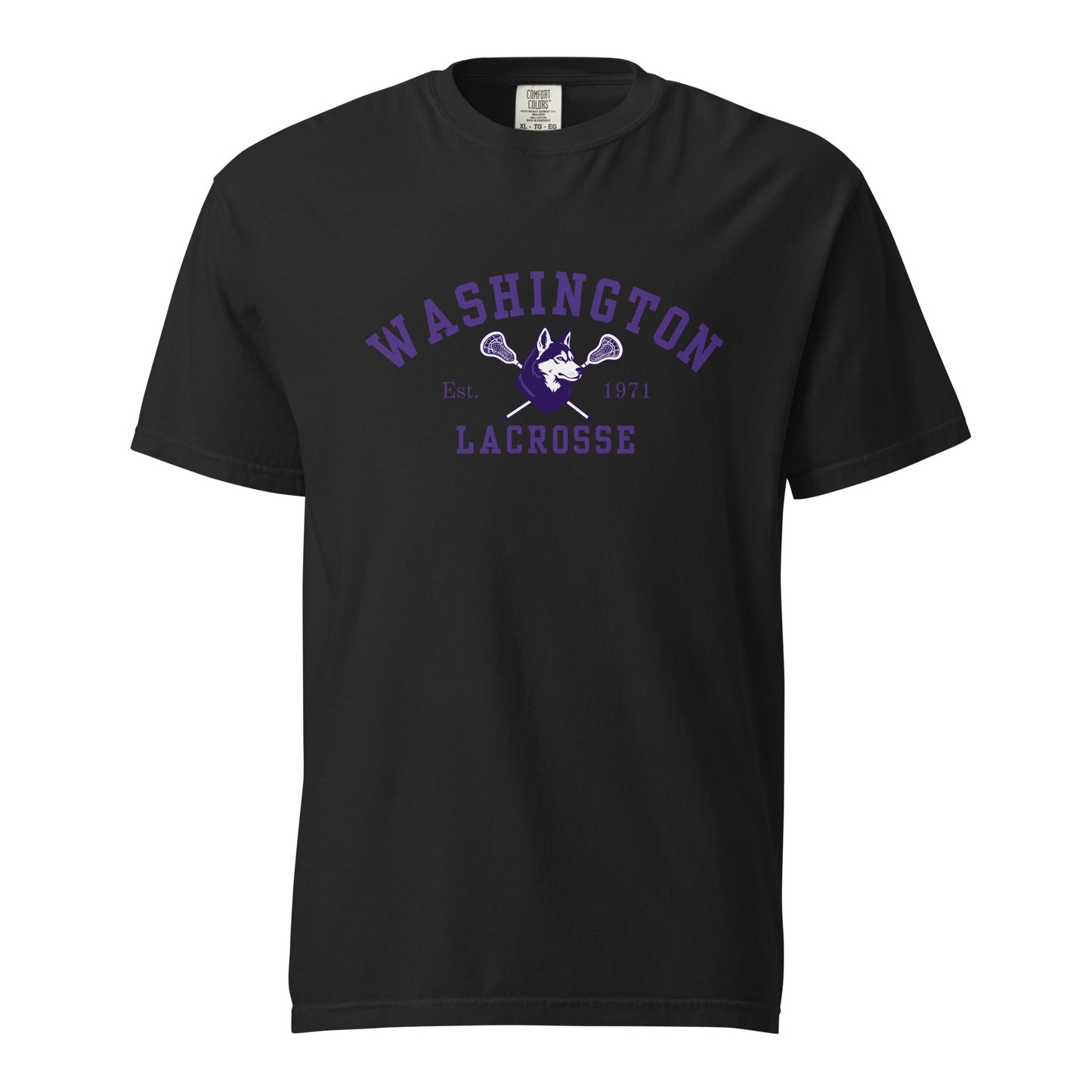 Signature | Comfort Colors T-Shirt | UW Women's Club Lacrosse | Washington Lacrosse Logo