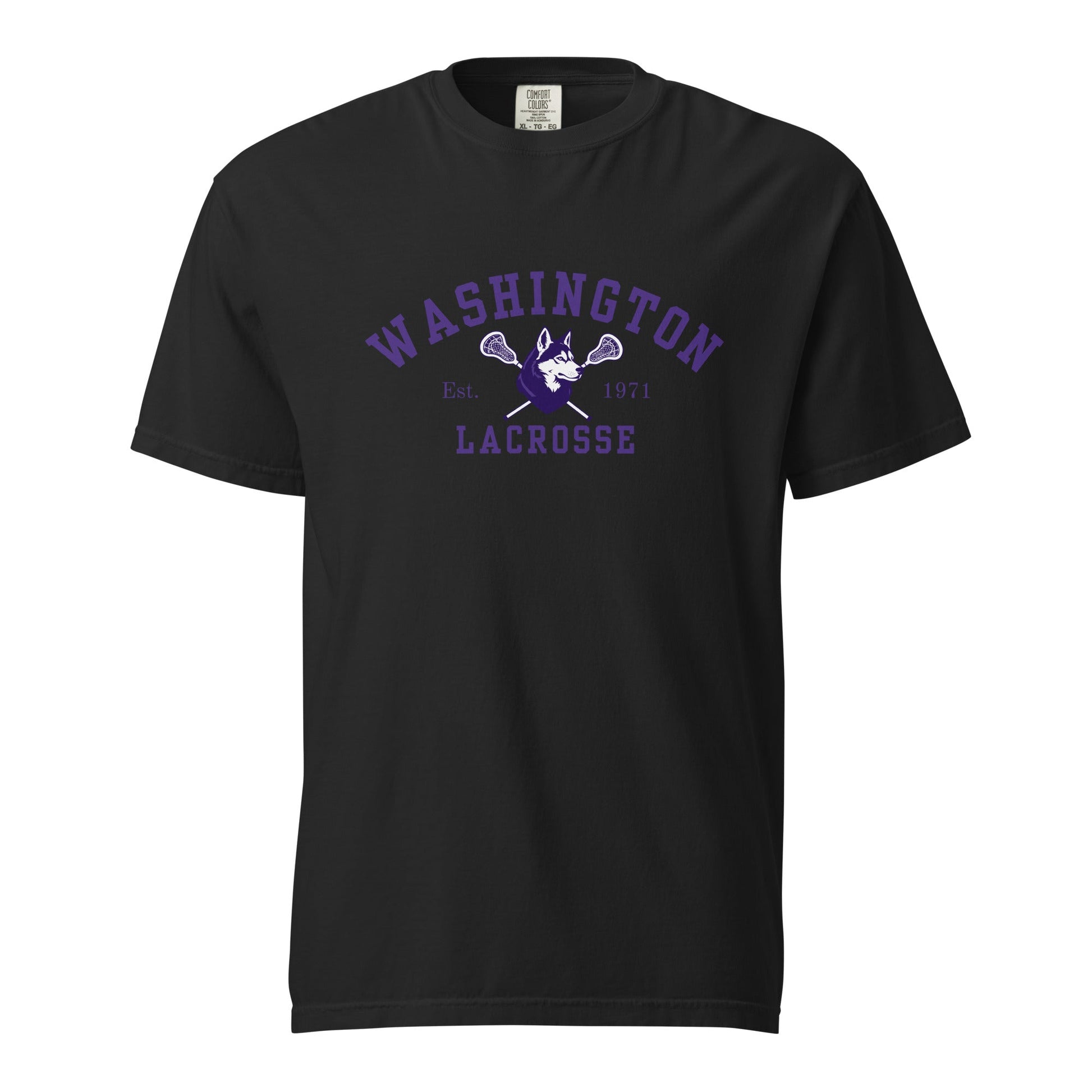 Signature | Comfort Colors T-Shirt | UW Women's Club Lacrosse | Washington Lacrosse Logo