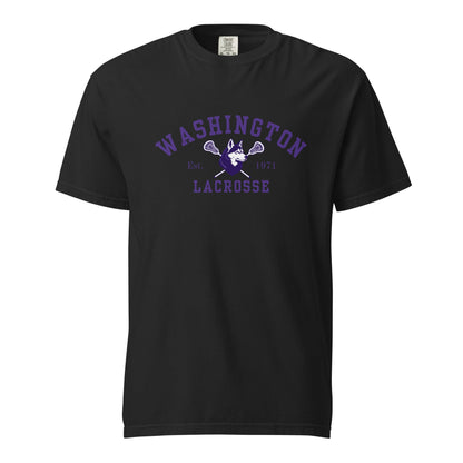 Signature | Comfort Colors T-Shirt | UW Women's Club Lacrosse | Washington Lacrosse Logo
