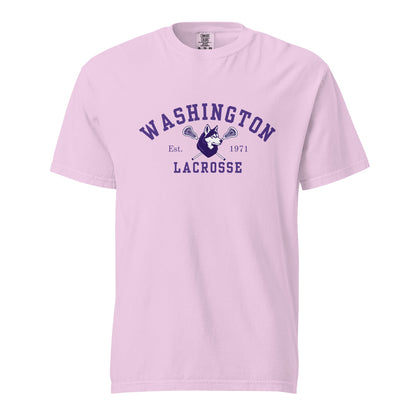Signature | Comfort Colors T-Shirt | UW Women's Club Lacrosse | Washington Lacrosse Logo