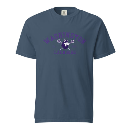 Signature | Comfort Colors T-Shirt | UW Women's Club Lacrosse | Washington Lacrosse Logo