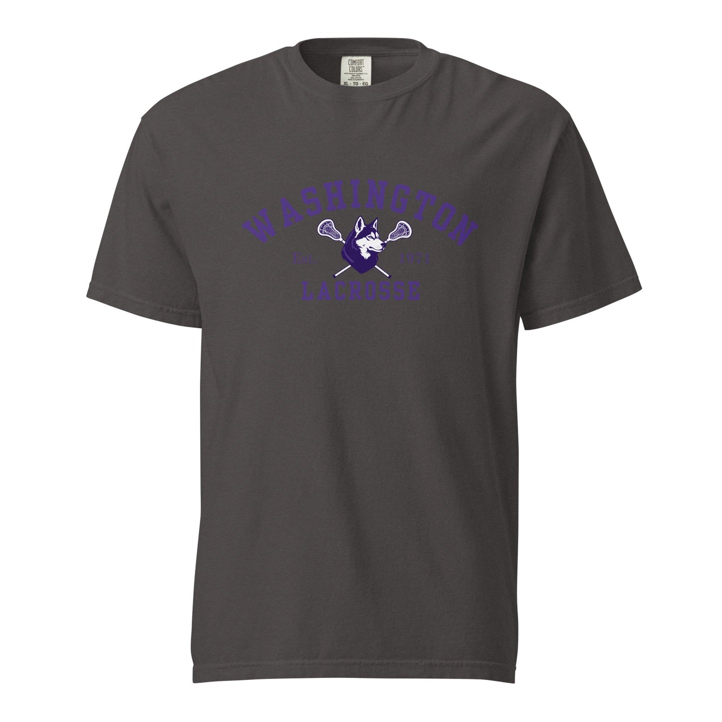 Signature | Comfort Colors T-Shirt | UW Women's Club Lacrosse | Washington Lacrosse Logo