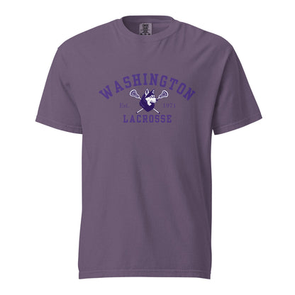 Signature | Comfort Colors T-Shirt | UW Women's Club Lacrosse | Washington Lacrosse Logo