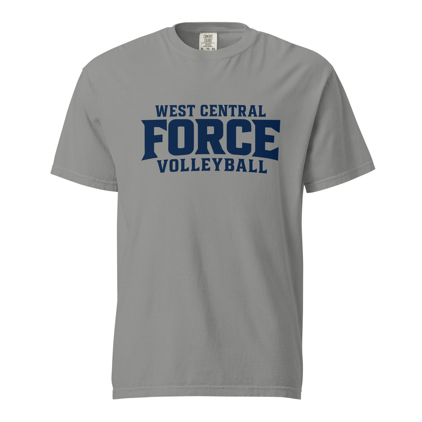 Signature | Comfort Colors T-Shirt | West Central Force Volleyball | Blue Logo