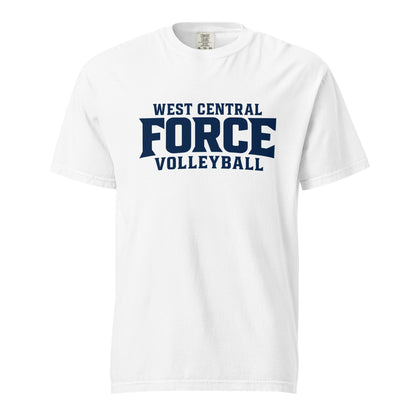 Signature | Comfort Colors T-Shirt | West Central Force Volleyball | Blue Logo
