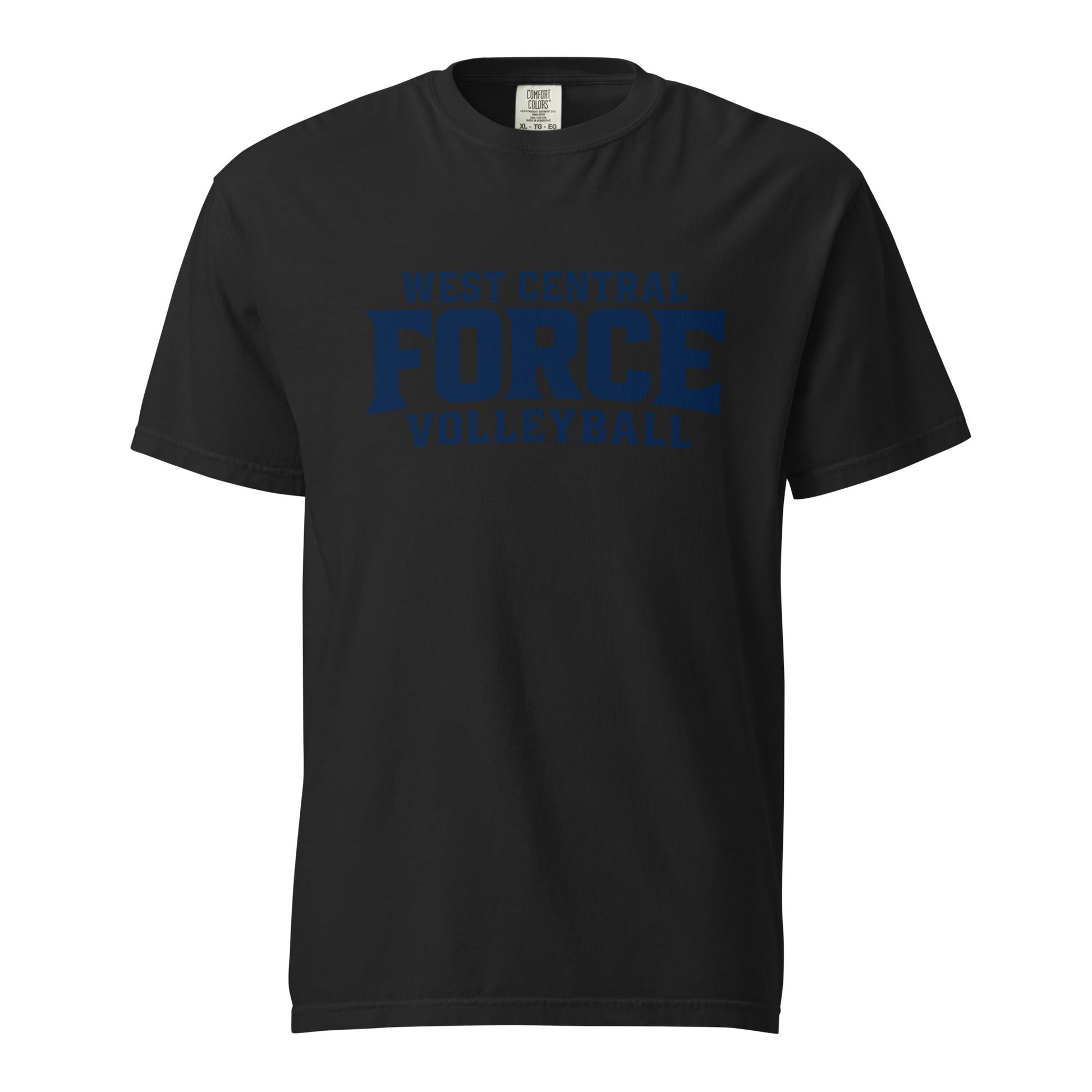 Signature | Comfort Colors T-Shirt | West Central Force Volleyball | Blue Logo