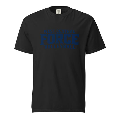 Signature | Comfort Colors T-Shirt | West Central Force Volleyball | Blue Logo