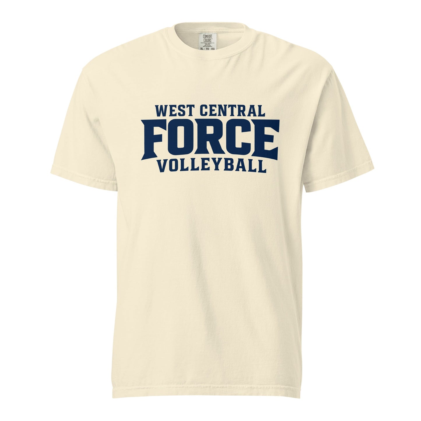 Signature | Comfort Colors T-Shirt | West Central Force Volleyball | Blue Logo