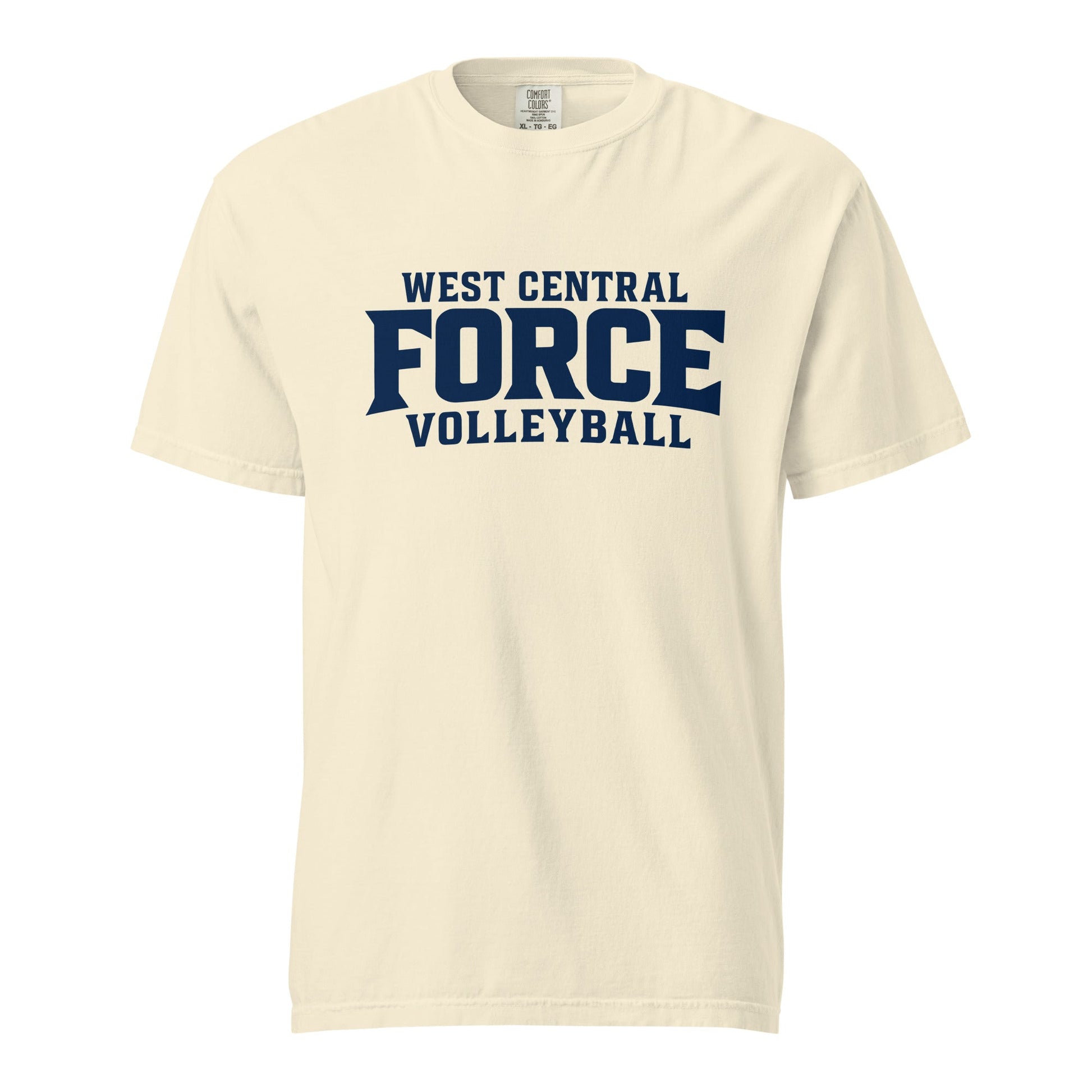 Signature | Comfort Colors T-Shirt | West Central Force Volleyball | Blue Logo