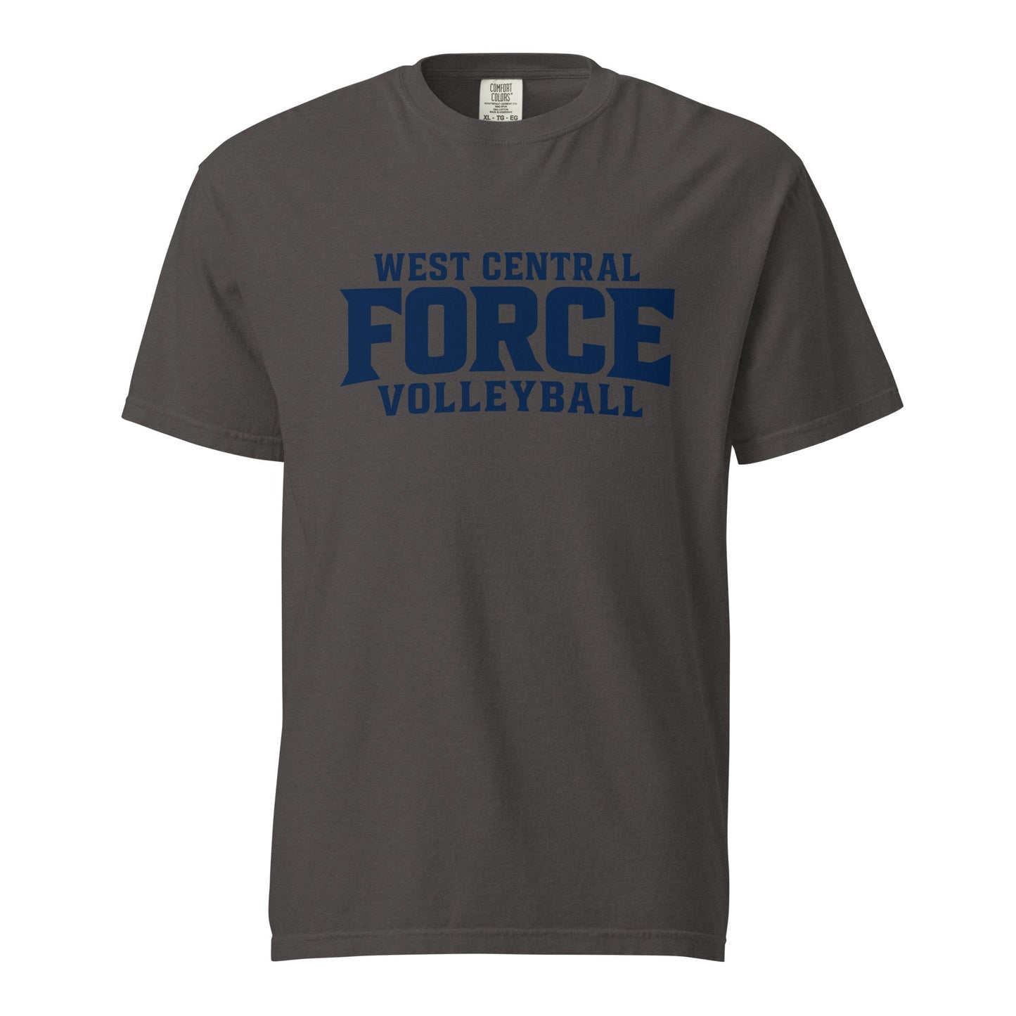 Signature | Comfort Colors T-Shirt | West Central Force Volleyball | Blue Logo