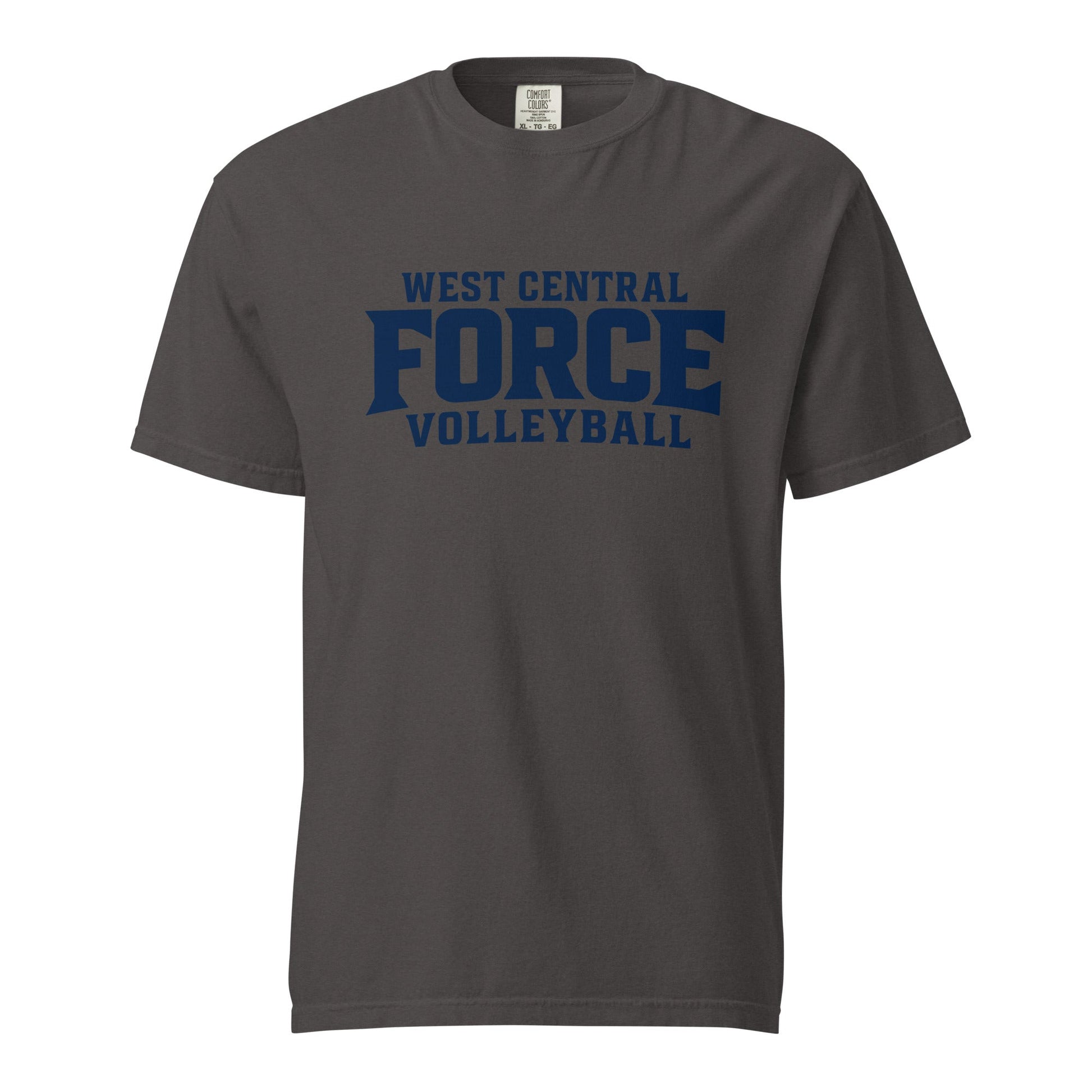 Signature | Comfort Colors T-Shirt | West Central Force Volleyball | Blue Logo