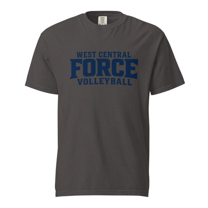 Signature | Comfort Colors T-Shirt | West Central Force Volleyball | Blue Logo