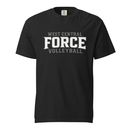 Signature | Comfort Colors T-Shirt | West Central Force Volleyball | Grey Logo