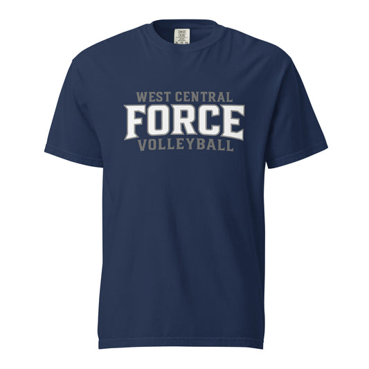 Signature | Comfort Colors T-Shirt | West Central Force Volleyball | Grey Logo