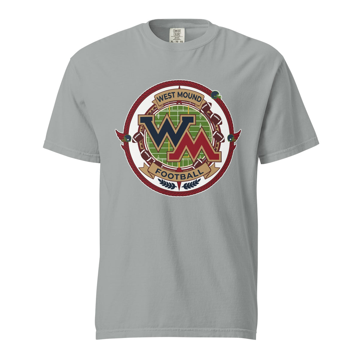 Signature | Comfort Colors T-Shirt | West Mound Stars | Badge Logo