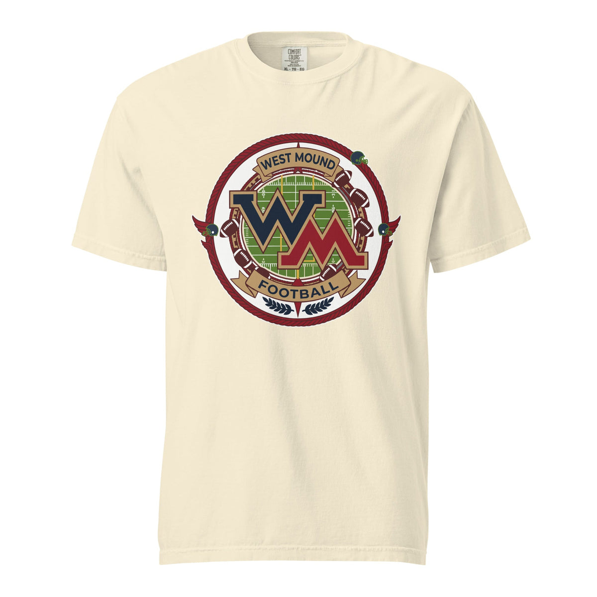 Signature | Comfort Colors T-Shirt | West Mound Stars | Badge Logo