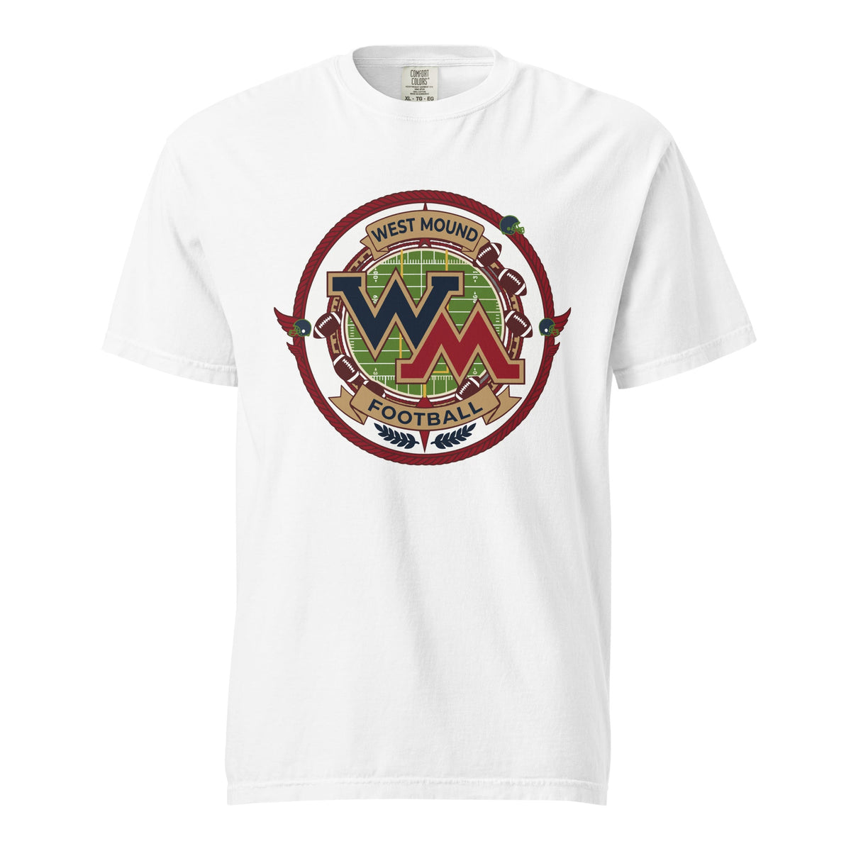 Signature | Comfort Colors T-Shirt | West Mound Stars | Badge Logo