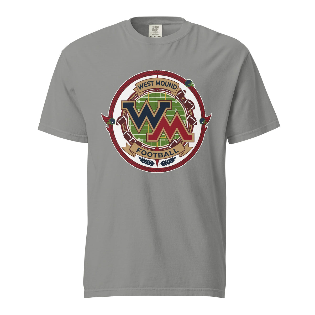 Signature | Comfort Colors T-Shirt | West Mound Stars | Badge Logo