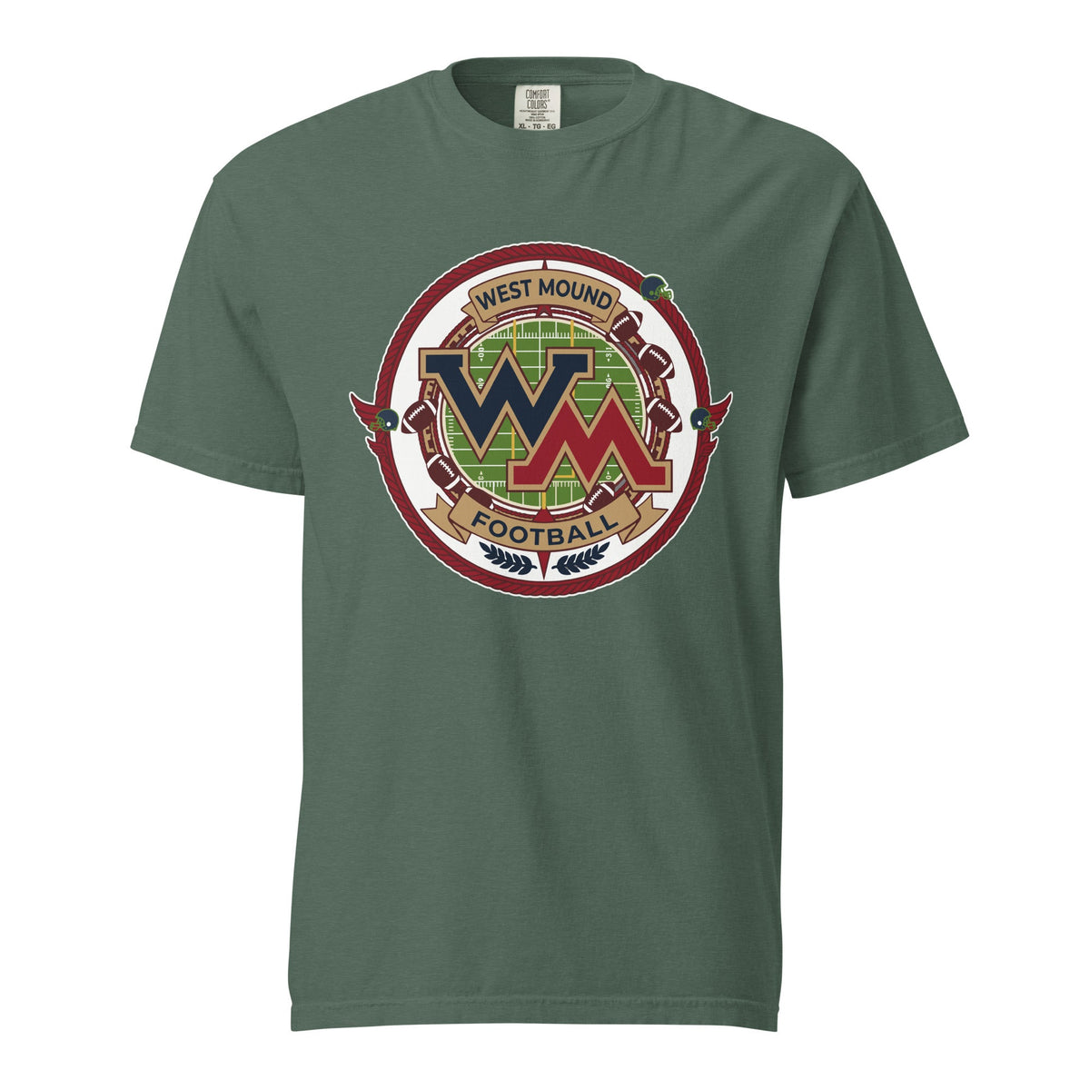 Signature | Comfort Colors T-Shirt | West Mound Stars | Badge Logo
