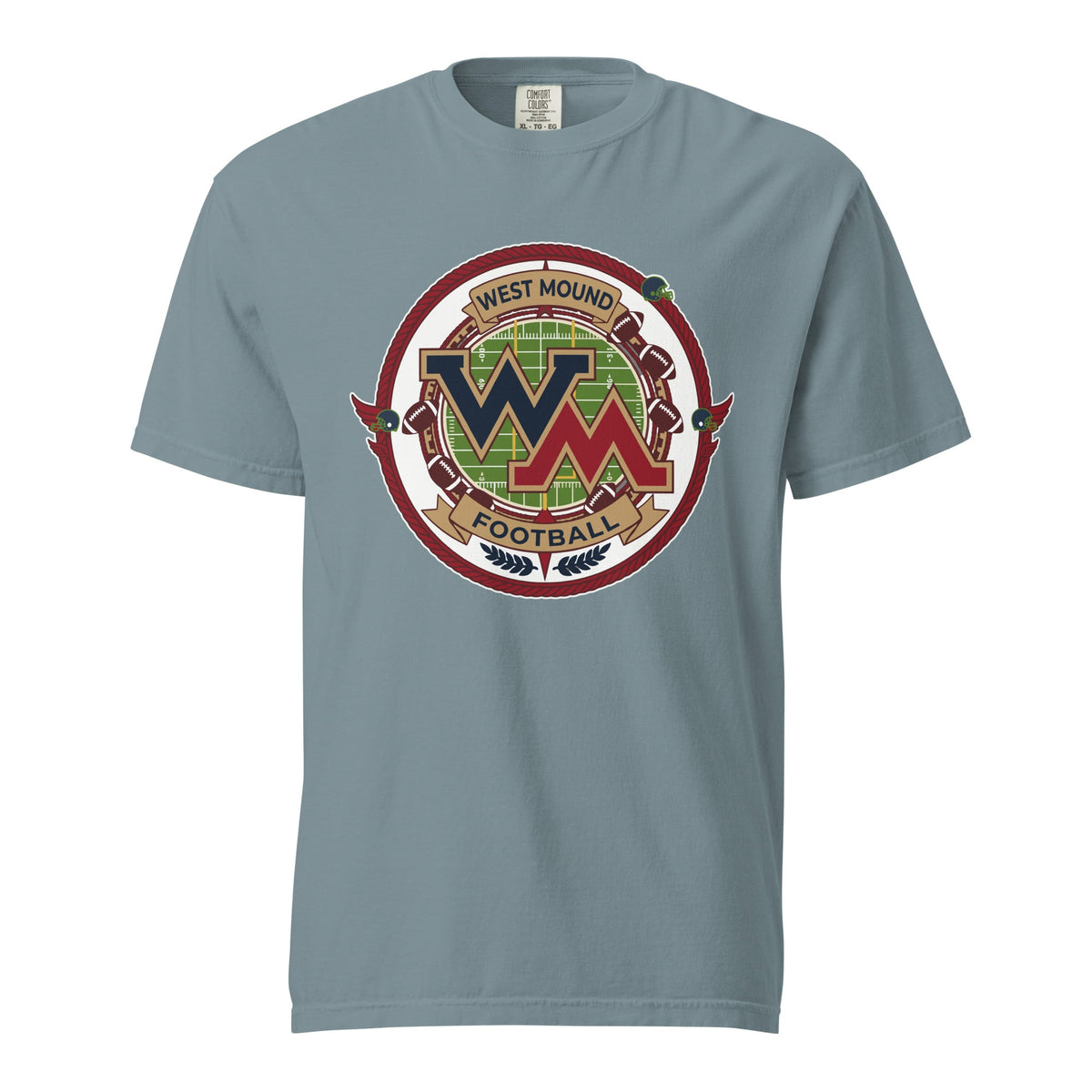 Signature | Comfort Colors T-Shirt | West Mound Stars | Badge Logo