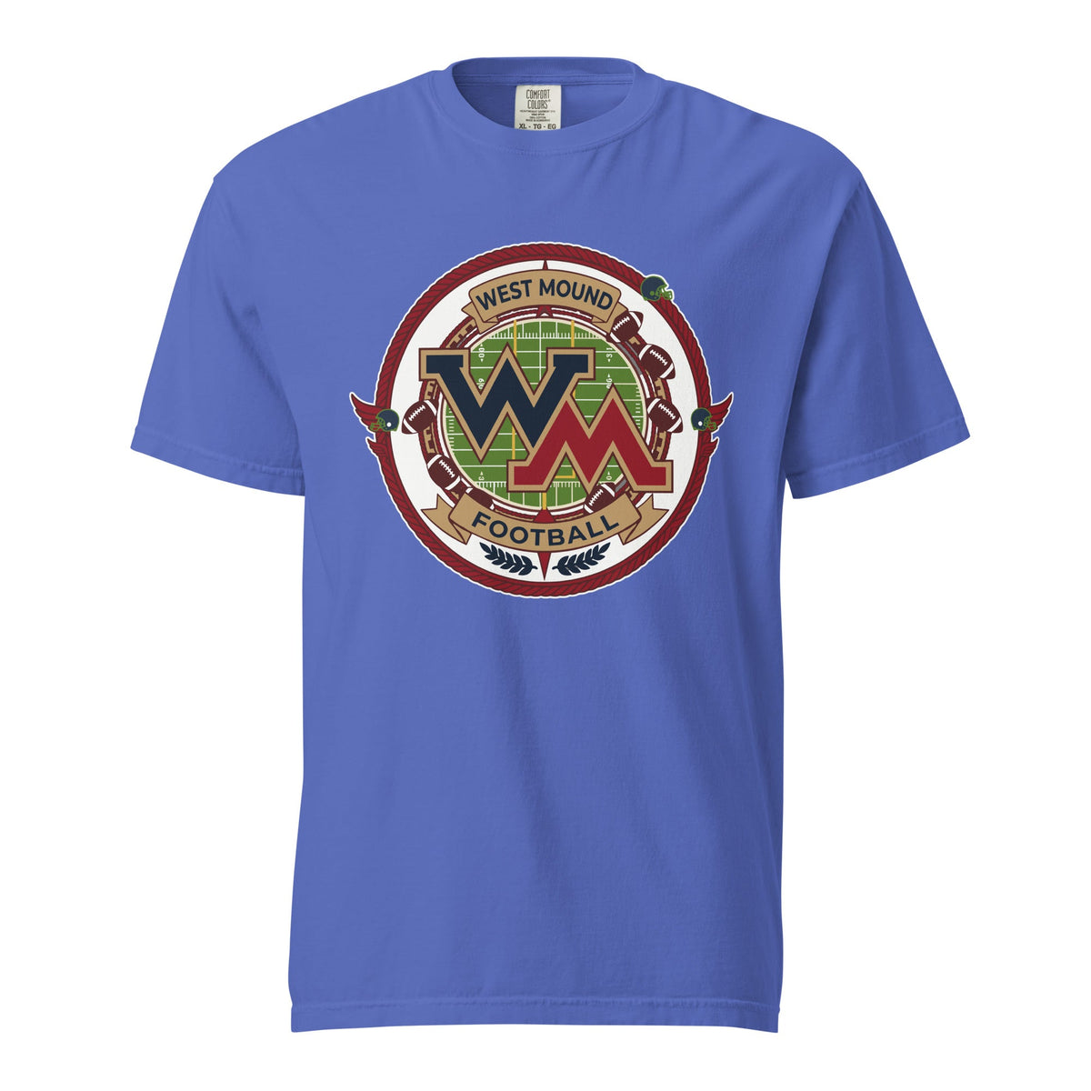 Signature | Comfort Colors T-Shirt | West Mound Stars | Badge Logo