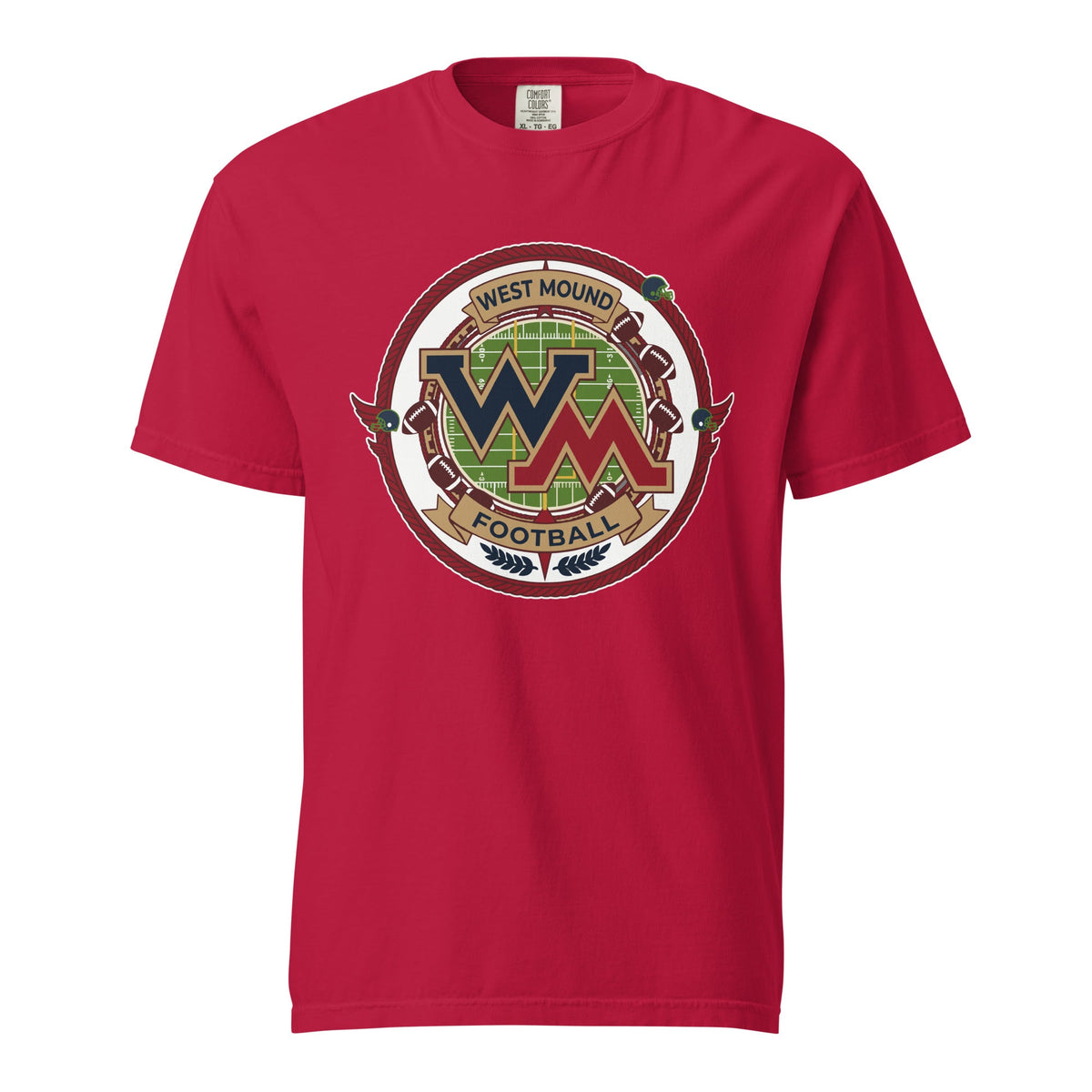 Signature | Comfort Colors T-Shirt | West Mound Stars | Badge Logo
