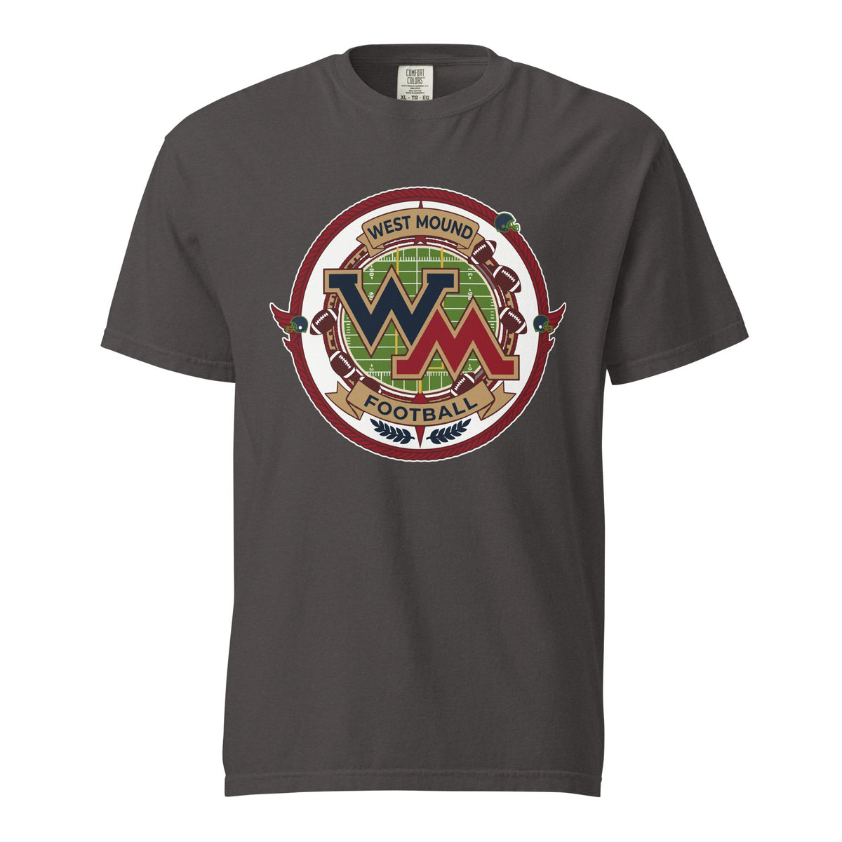 Signature | Comfort Colors T-Shirt | West Mound Stars | Badge Logo
