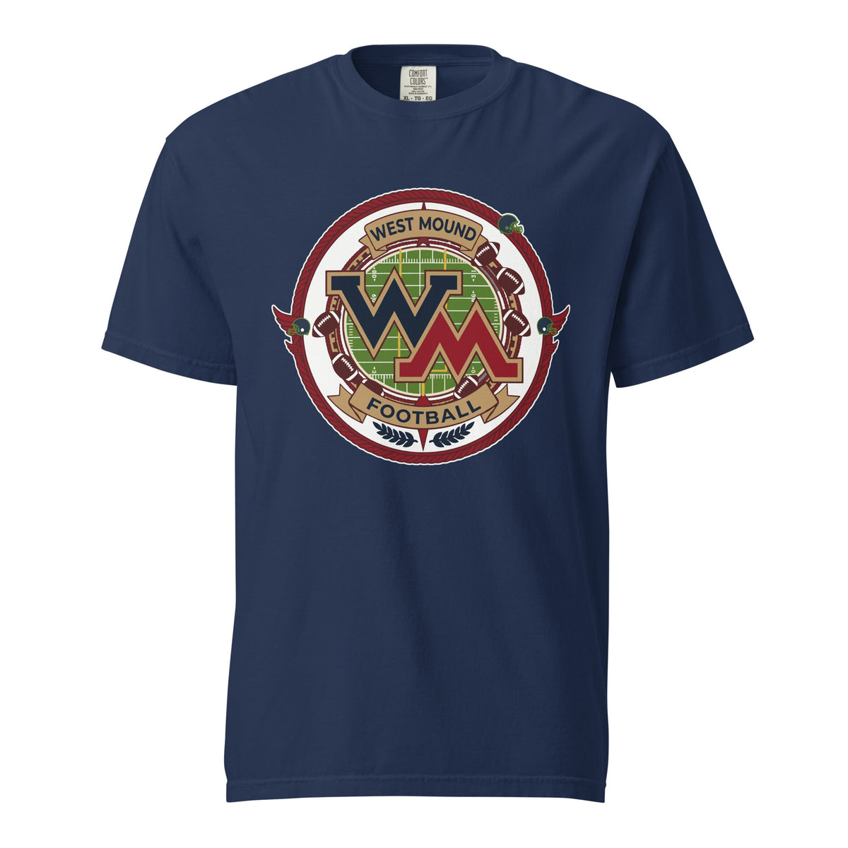 Signature | Comfort Colors T-Shirt | West Mound Stars | Badge Logo