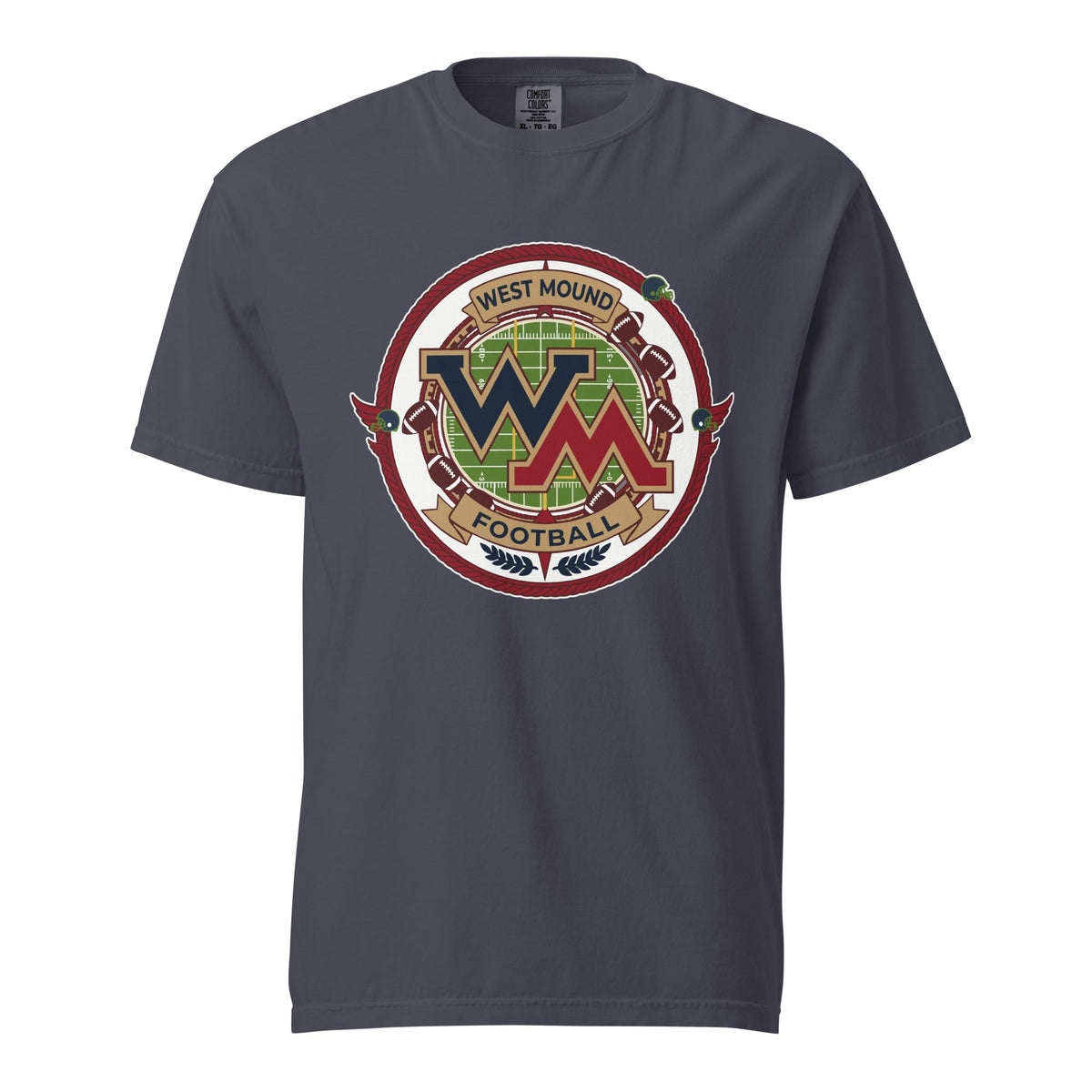 Signature | Comfort Colors T-Shirt | West Mound Stars | Badge Logo