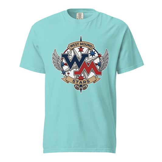 Signature | Comfort Colors T-Shirt | West Mound Stars | Crest Logo