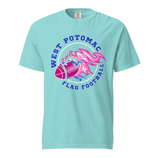 Signature | Comfort Colors T-Shirt | West Potomac Flag Football | Crest Logo