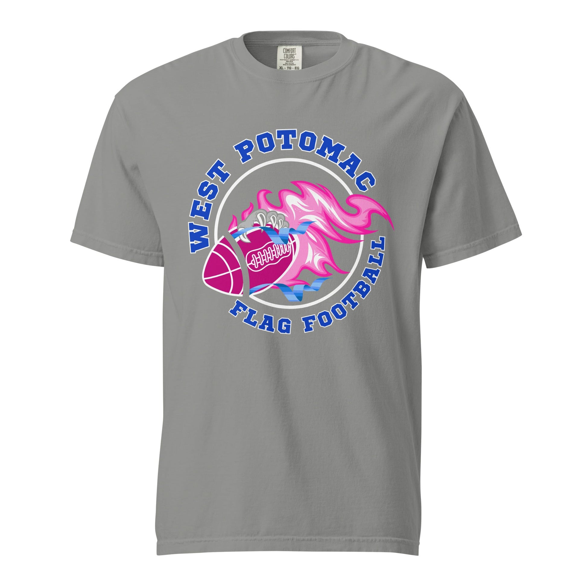 Signature | Comfort Colors T-Shirt | West Potomac Flag Football | Crest Logo