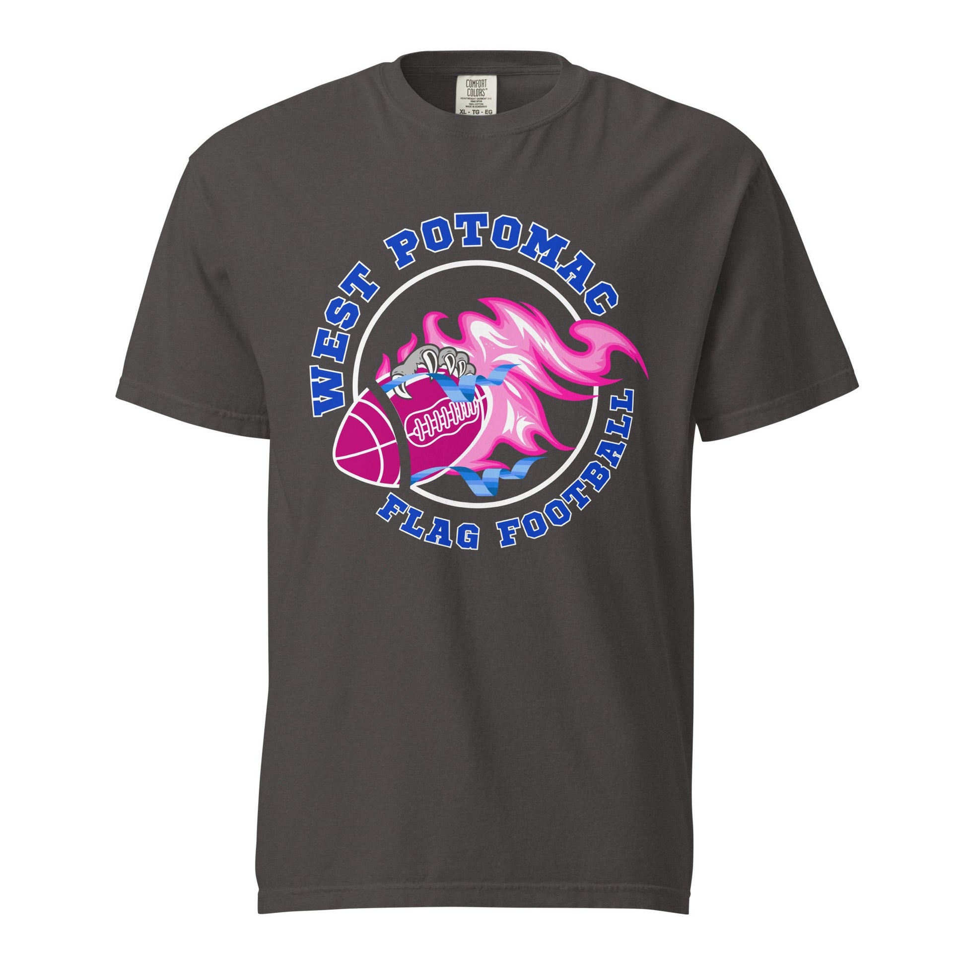 Signature | Comfort Colors T-Shirt | West Potomac Flag Football | Crest Logo