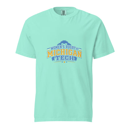 Signature | Comfort Colors T-Shirt | Women’s Rugby at Michigan Tech | Varsity Crest Logo