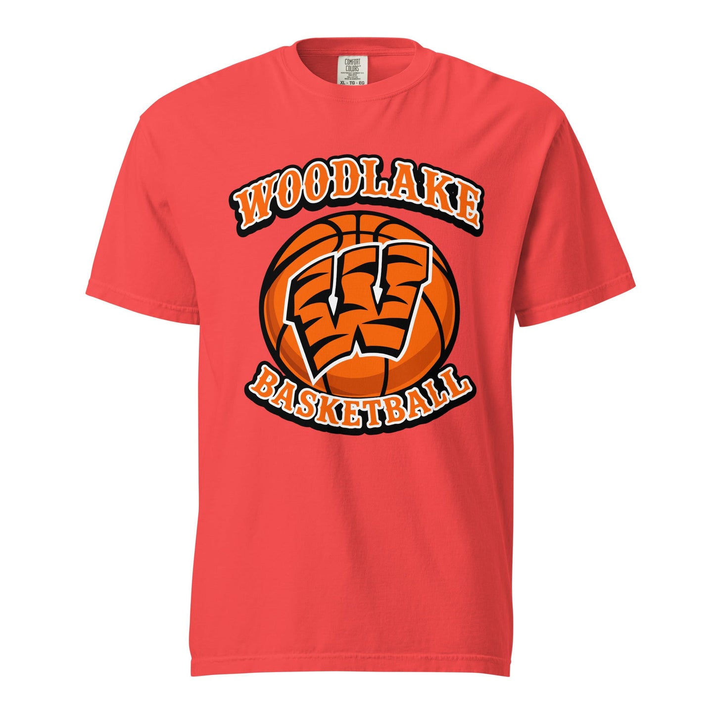 Signature | Comfort Colors T-Shirt | Woodlake Boys Basketball | Athletics Logo