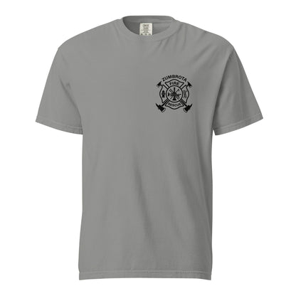 Signature | Comfort Colors T-Shirt | Zumbrota Fire Department | Badge Logo