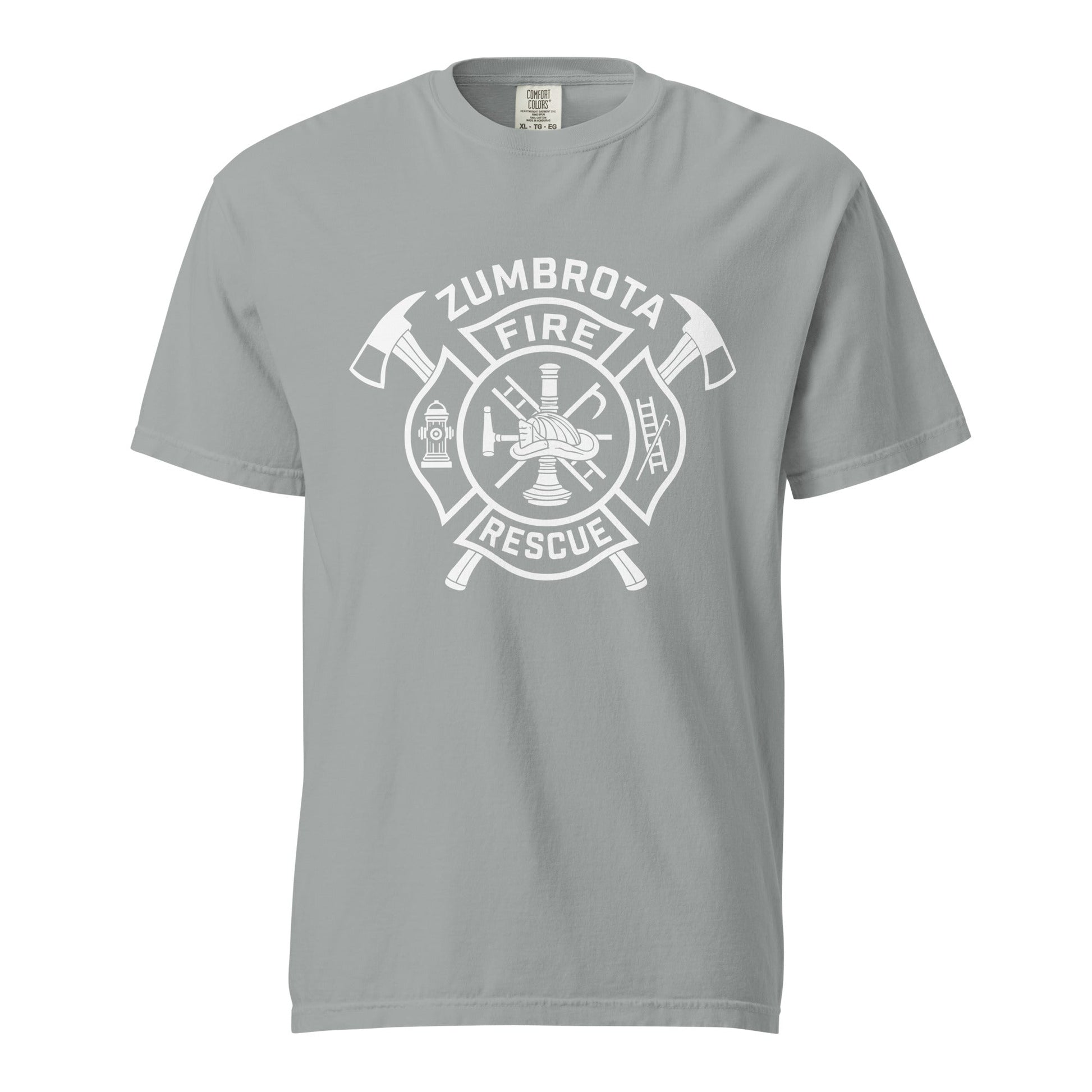 Signature | Comfort Colors T-Shirt | Zumbrota Fire Department | Crest Logo