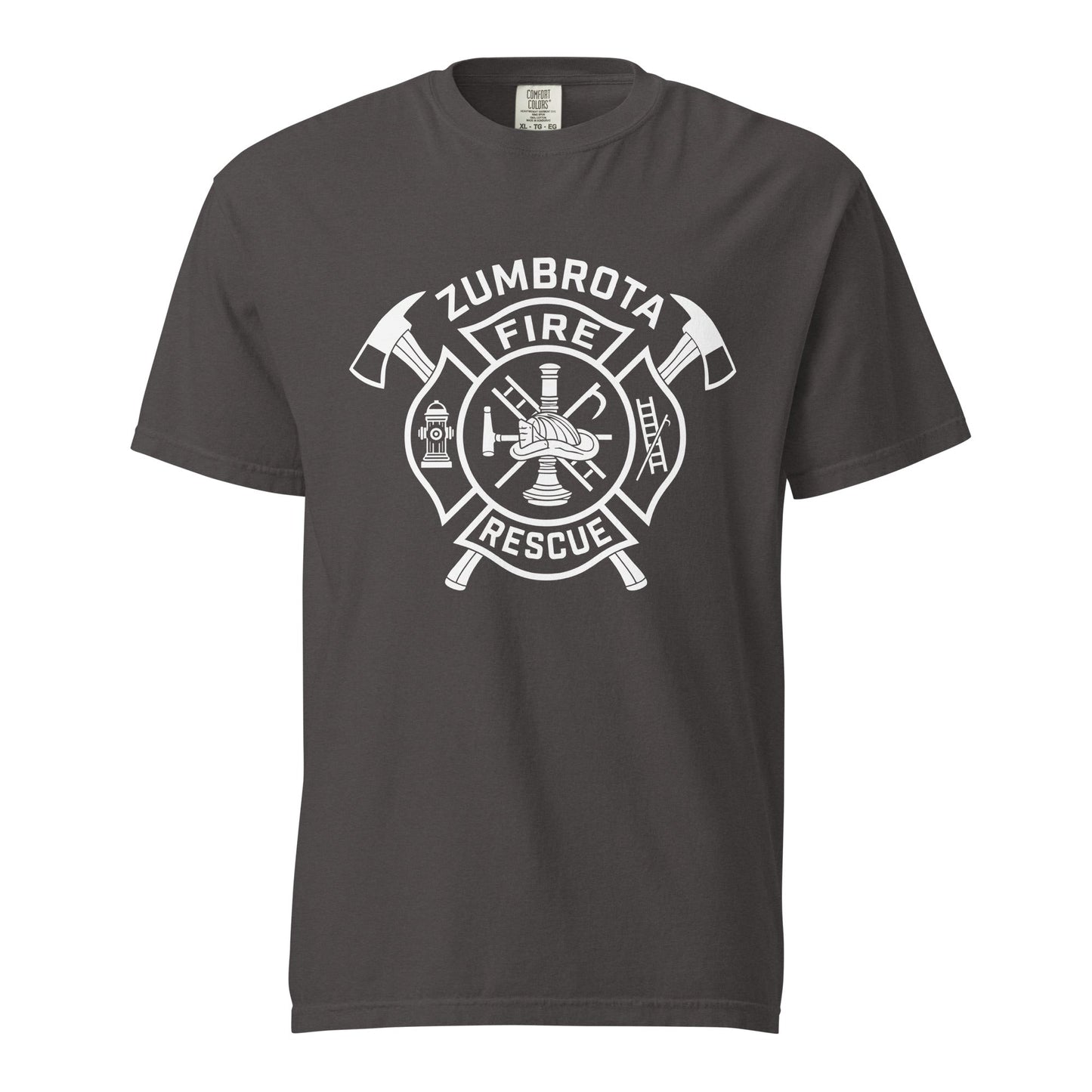 Signature | Comfort Colors T-Shirt | Zumbrota Fire Department | Crest Logo
