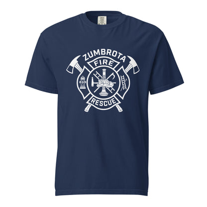 Signature | Comfort Colors T-Shirt | Zumbrota Fire Department | Crest Logo