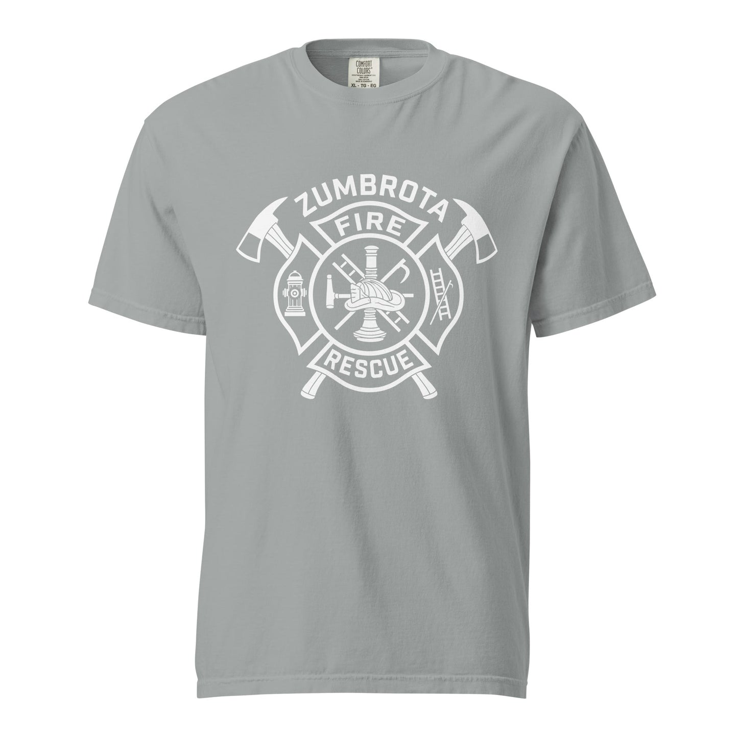Signature | Comfort Colors T-Shirt | Zumbrota Fire Department | Crest Logo