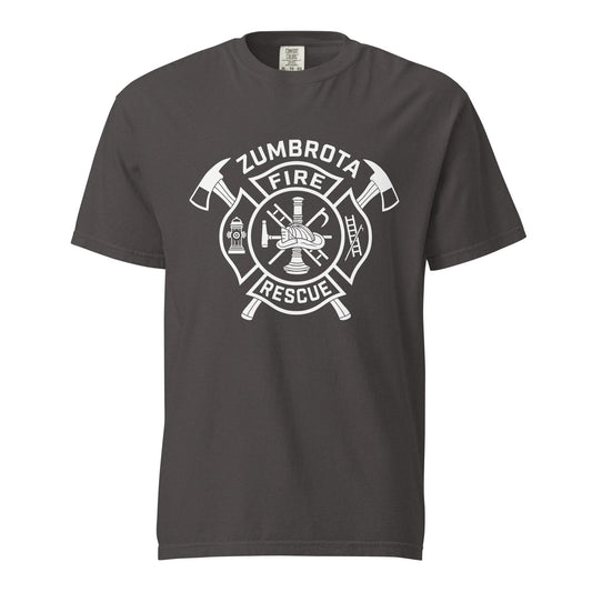 Signature | Comfort Colors T-Shirt | Zumbrota Fire Department | Crest Logo