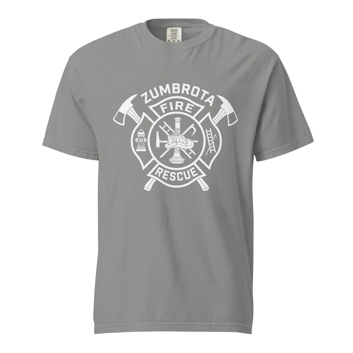 Signature | Comfort Colors T-Shirt | Zumbrota Fire Department | Crest Logo