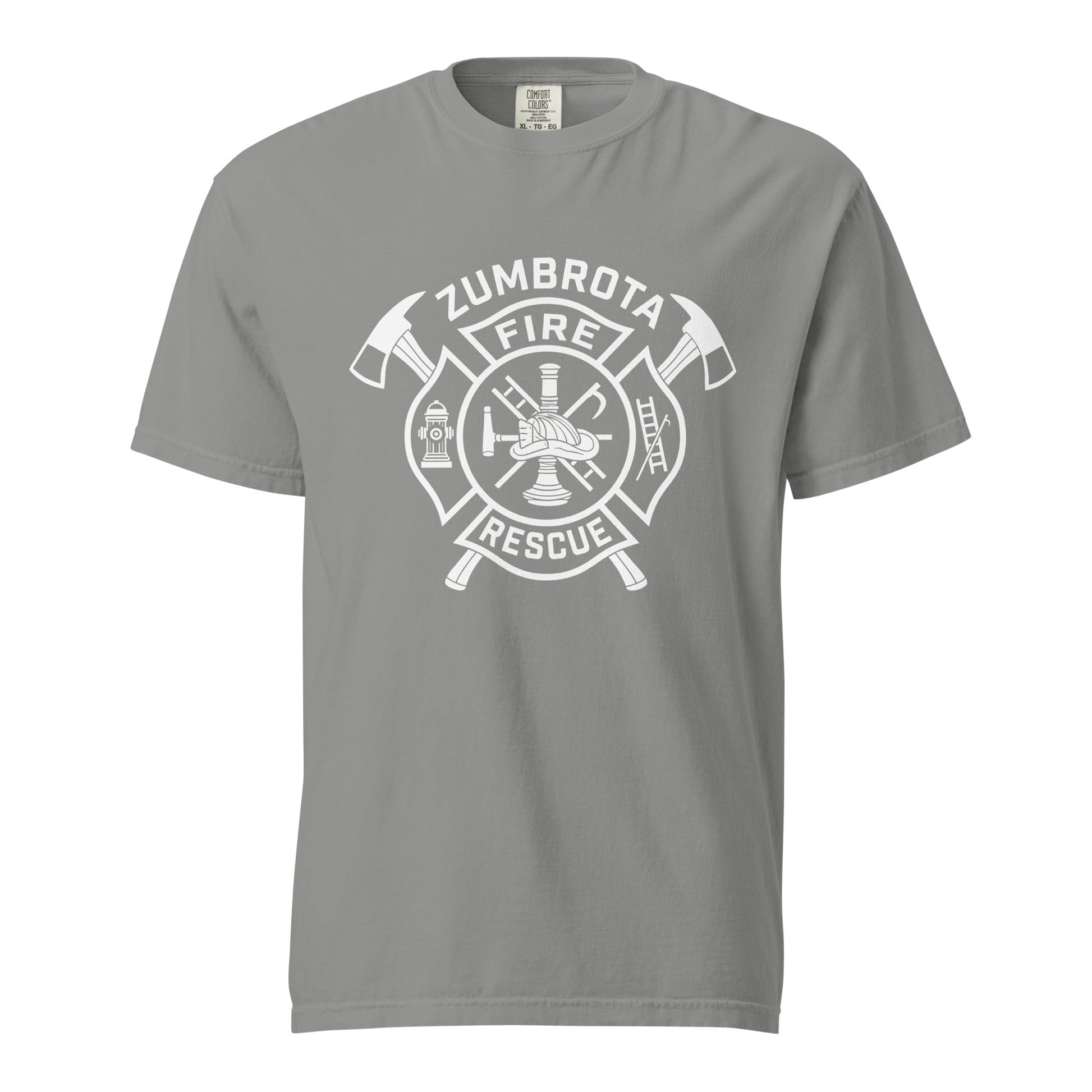 Signature | Comfort Colors T-Shirt | Zumbrota Fire Department | Crest Logo