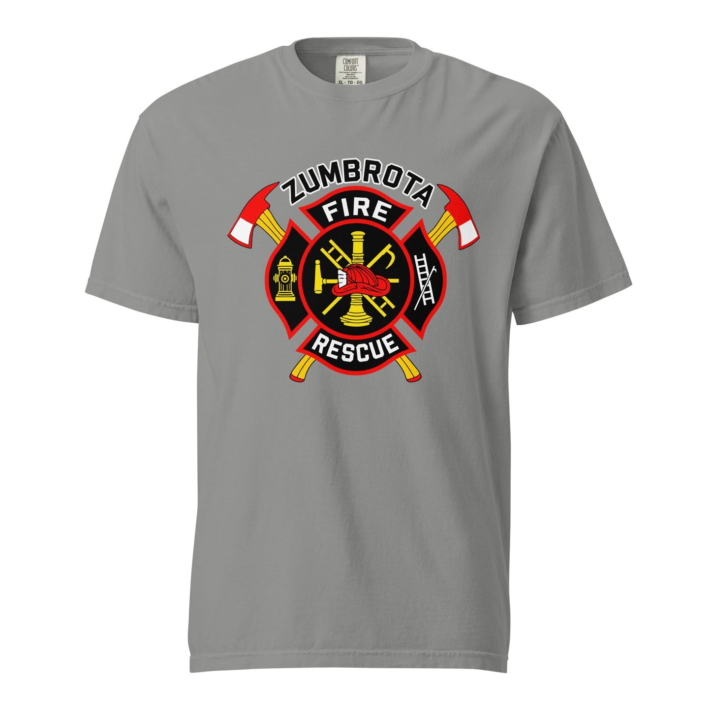 Signature | Comfort Colors T-Shirt | Zumbrota Fire Department | Vanguard Logo