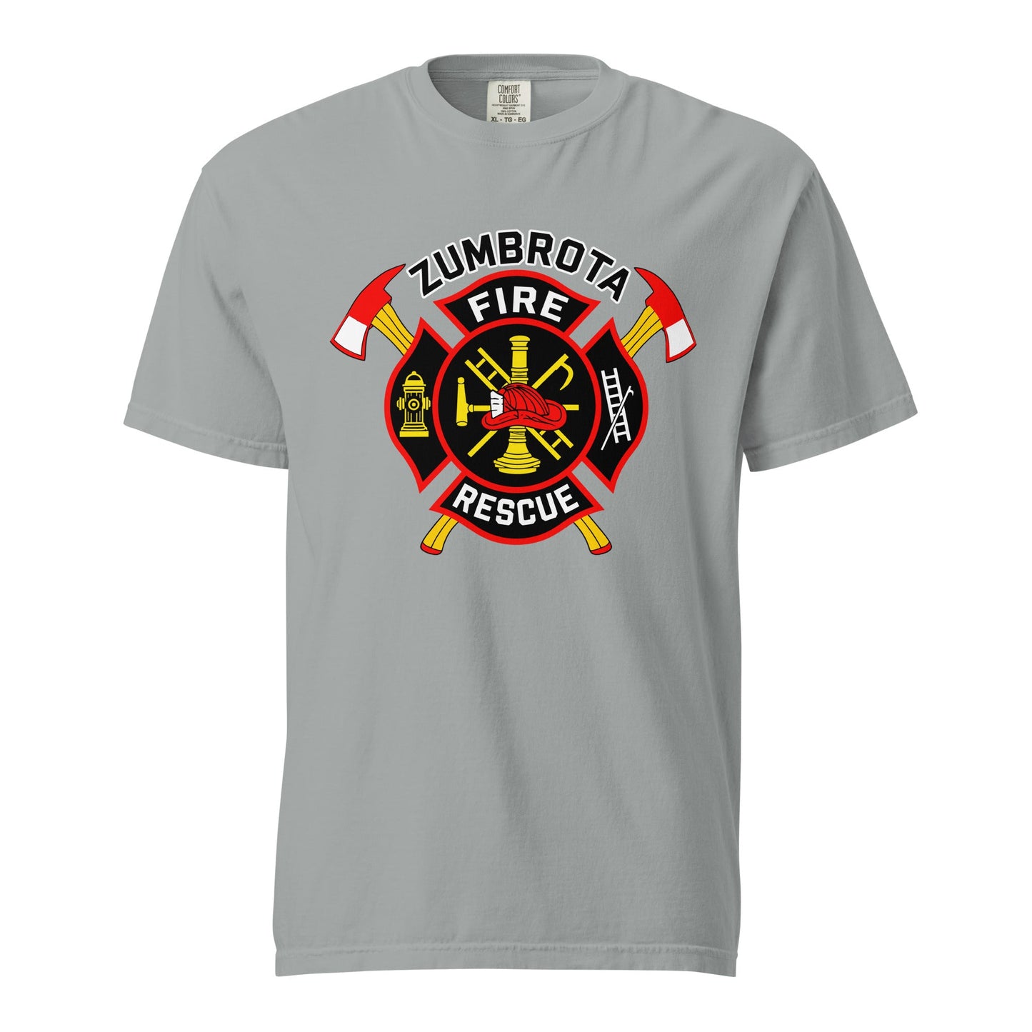 Signature | Comfort Colors T-Shirt | Zumbrota Fire Department | Vanguard Logo