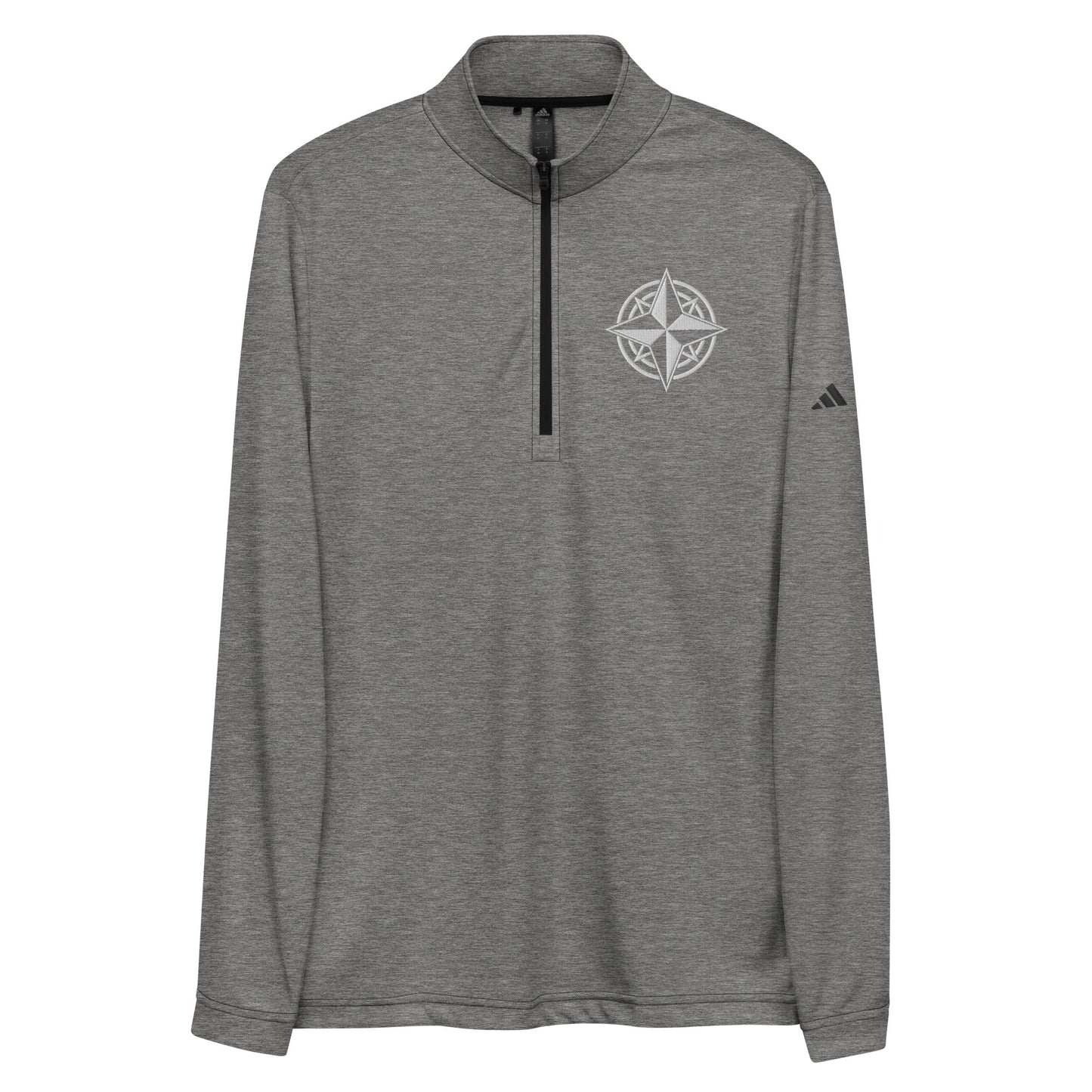 Signature | Embroidered adidas Quarter Zip Pullover | Boston-North Track Club | Emblem Logo