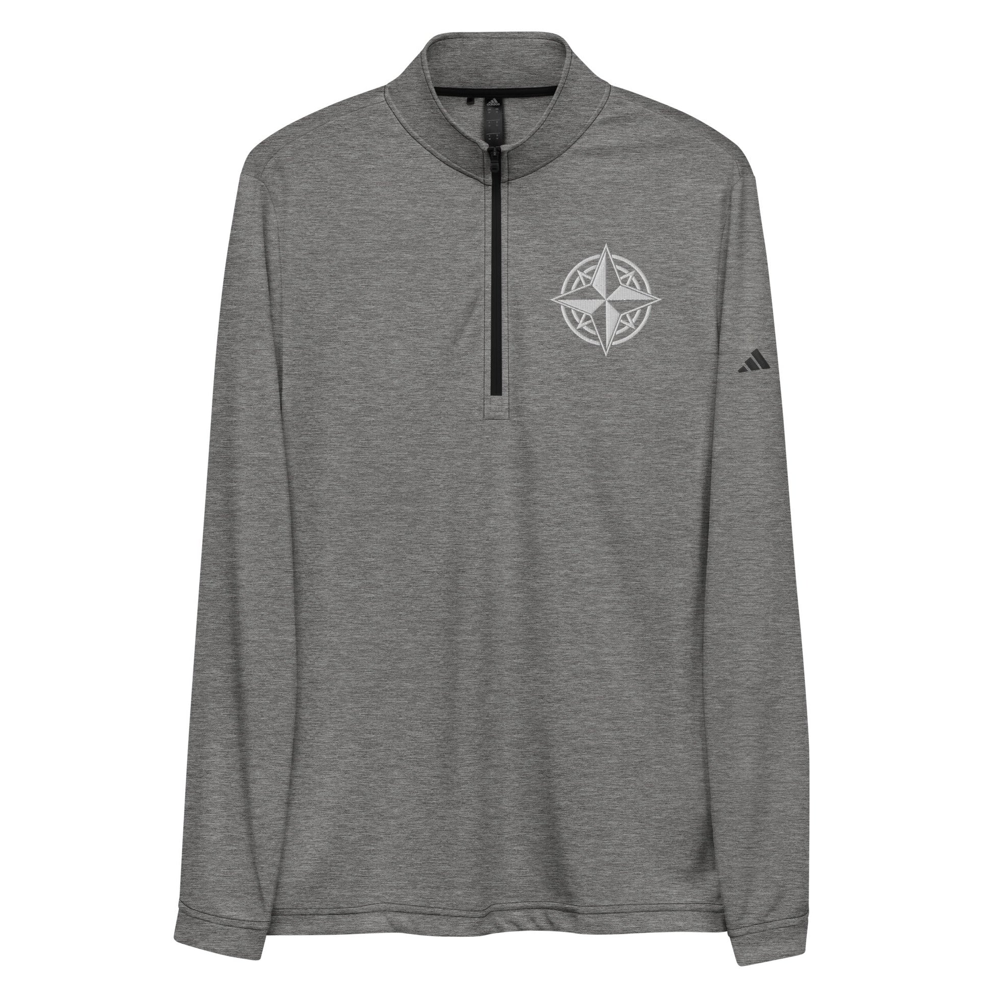 Signature | Embroidered adidas Quarter Zip Pullover | Boston-North Track Club | Emblem Logo