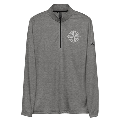 Signature | Embroidered adidas Quarter Zip Pullover | Boston-North Track Club | Emblem Logo