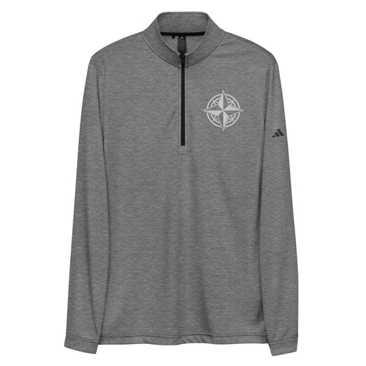 Signature | Embroidered adidas Quarter Zip Pullover | Boston-North Track Club | Emblem Logo